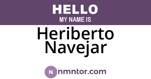 Heriberto Navejar