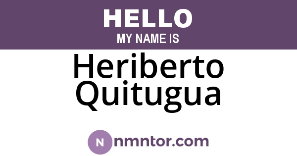 Heriberto Quitugua