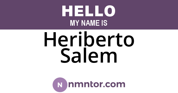 Heriberto Salem