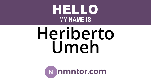 Heriberto Umeh