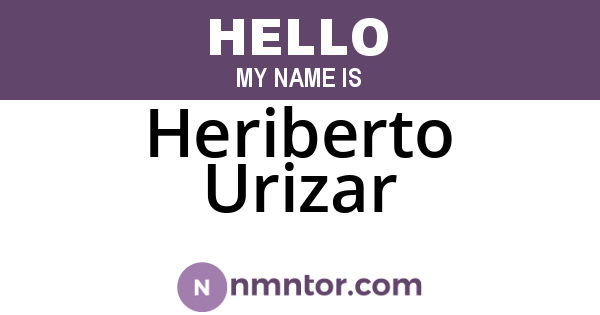 Heriberto Urizar