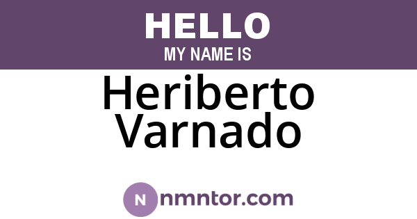 Heriberto Varnado