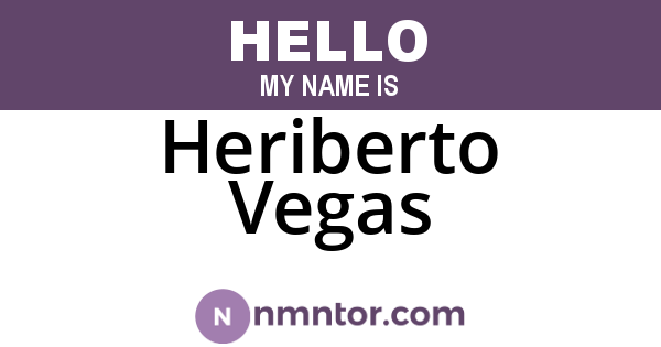 Heriberto Vegas
