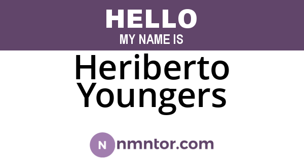 Heriberto Youngers