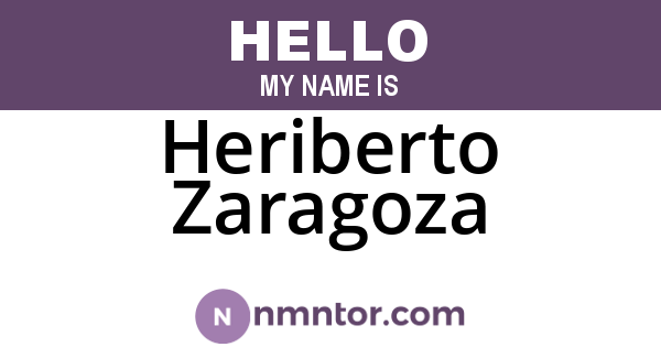 Heriberto Zaragoza