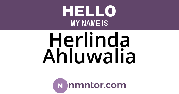 Herlinda Ahluwalia