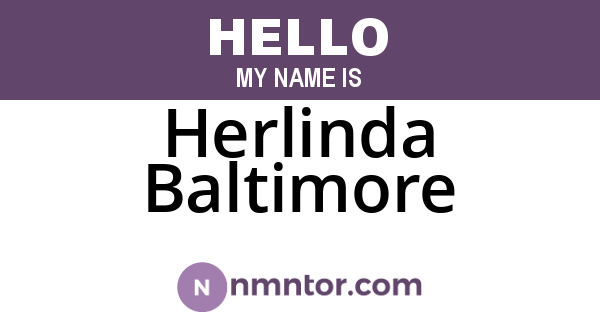 Herlinda Baltimore