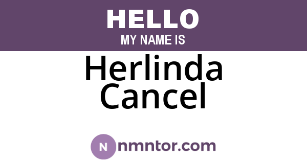 Herlinda Cancel