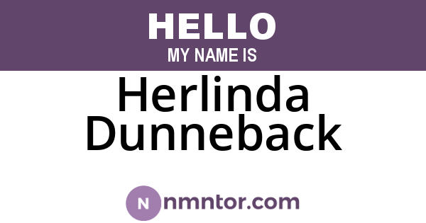 Herlinda Dunneback