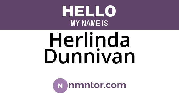 Herlinda Dunnivan