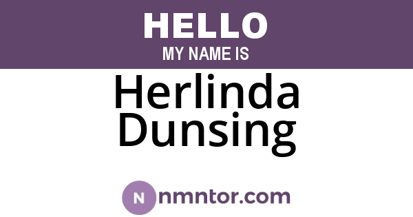 Herlinda Dunsing