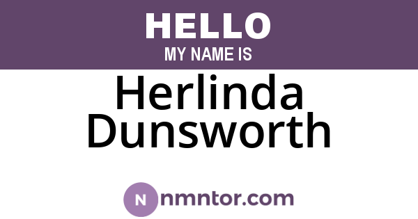 Herlinda Dunsworth