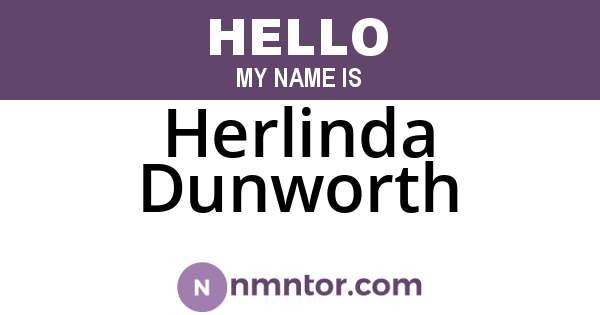 Herlinda Dunworth