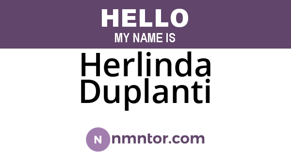 Herlinda Duplanti