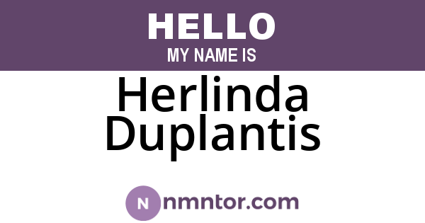 Herlinda Duplantis