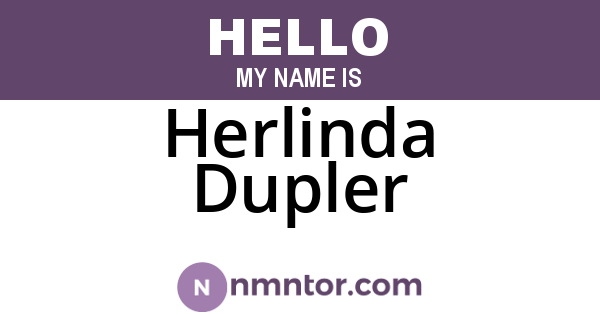 Herlinda Dupler