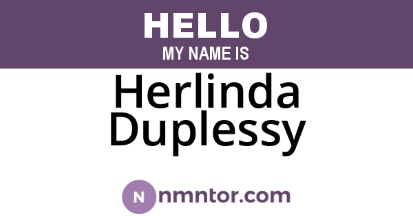 Herlinda Duplessy