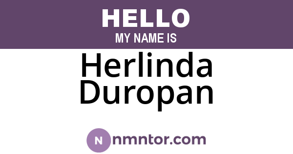 Herlinda Duropan