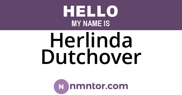 Herlinda Dutchover