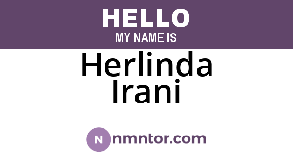 Herlinda Irani