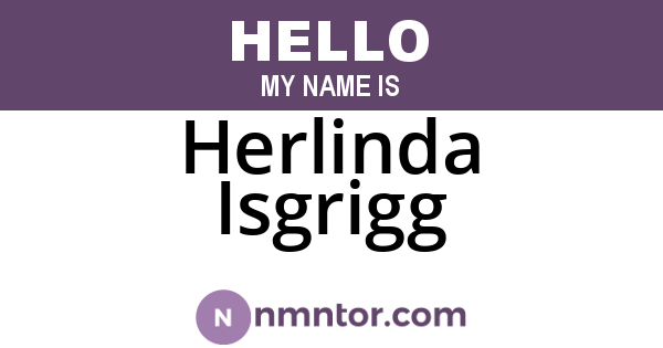 Herlinda Isgrigg
