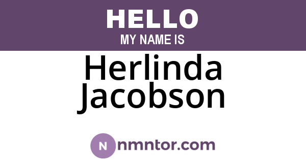 Herlinda Jacobson