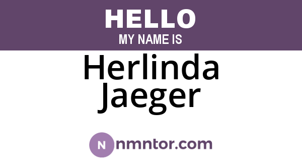 Herlinda Jaeger