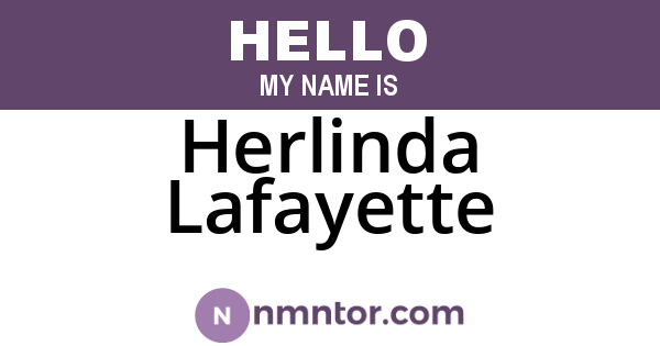Herlinda Lafayette