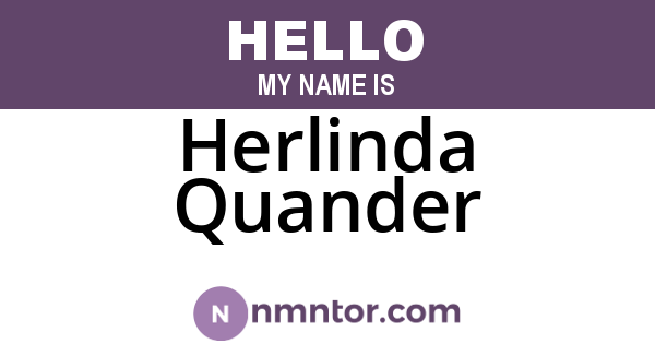 Herlinda Quander