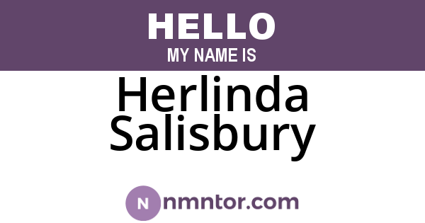 Herlinda Salisbury