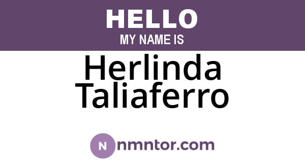 Herlinda Taliaferro
