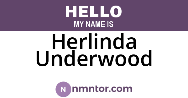 Herlinda Underwood