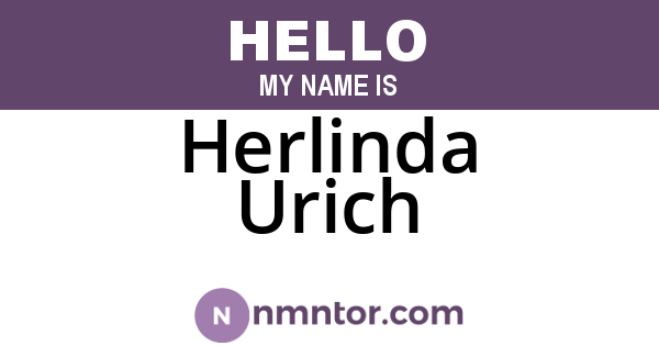 Herlinda Urich
