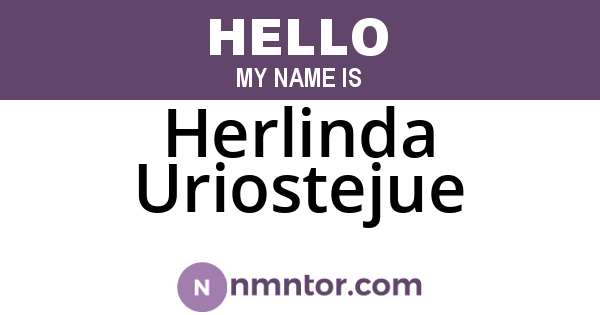 Herlinda Uriostejue