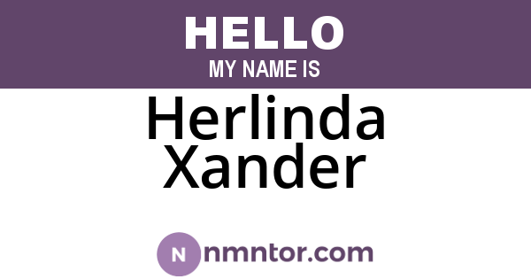 Herlinda Xander