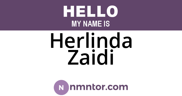 Herlinda Zaidi
