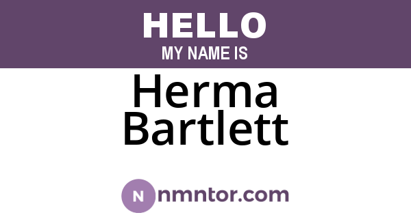 Herma Bartlett