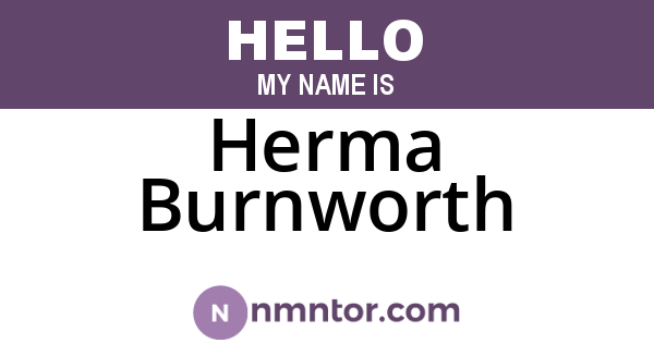 Herma Burnworth