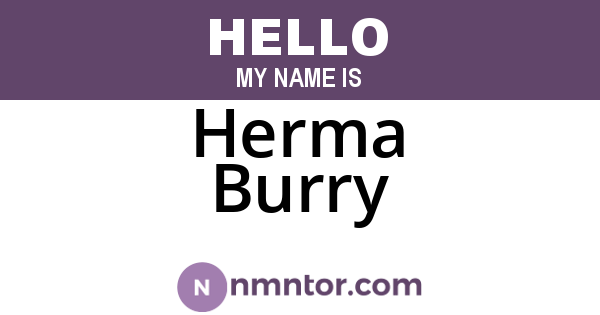 Herma Burry