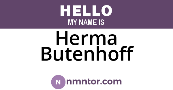 Herma Butenhoff