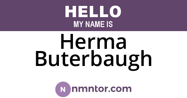 Herma Buterbaugh
