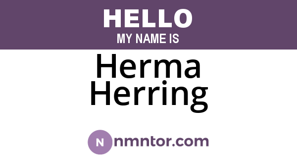 Herma Herring