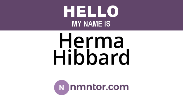 Herma Hibbard