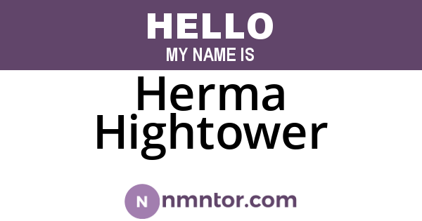Herma Hightower