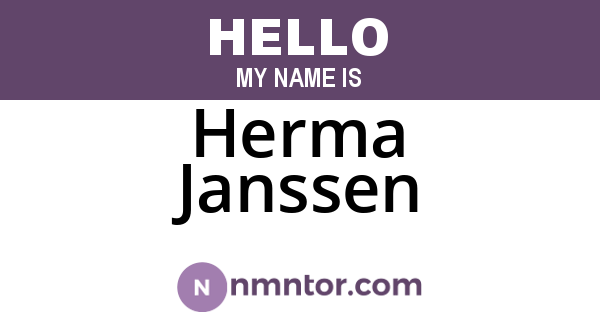 Herma Janssen