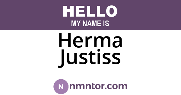 Herma Justiss