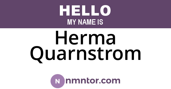 Herma Quarnstrom