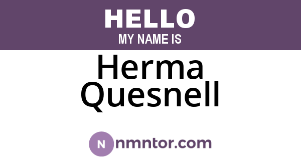 Herma Quesnell