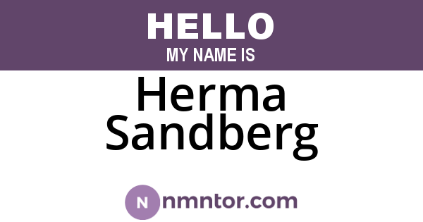 Herma Sandberg