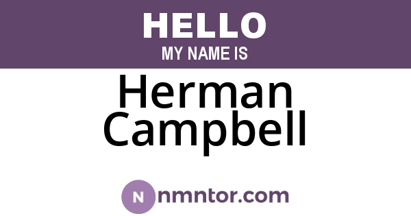 Herman Campbell